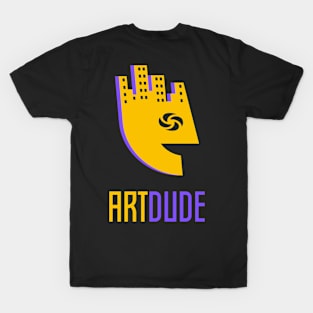 YourArtDude Logo In Purple And Gold T-Shirt